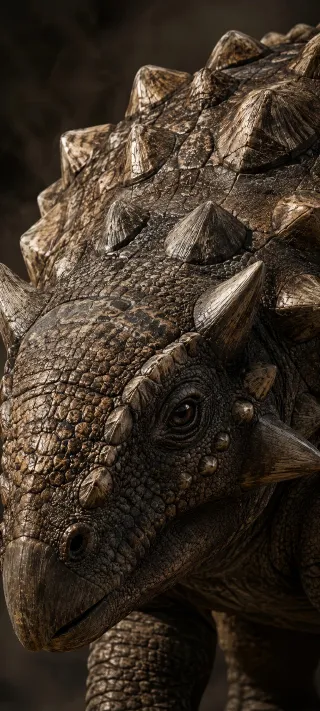 Ankylosaurus Close Up phone wallpaper