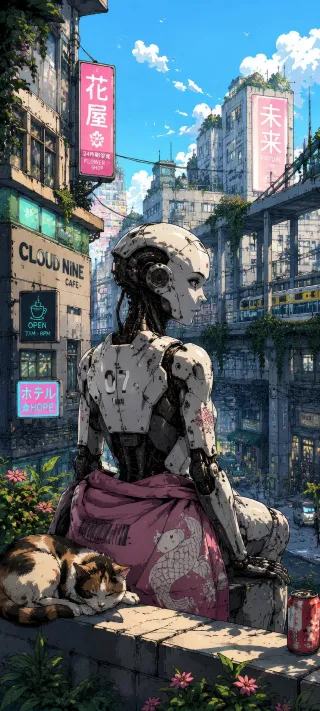 The Mechanical Soul of Tomorrow phone wallpaper