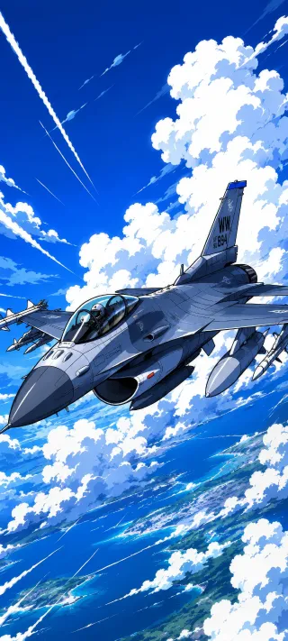Azure Patrol Overclouds phone wallpaper