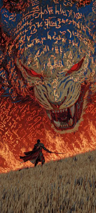Runic Spirit of the Inferno phone wallpaper