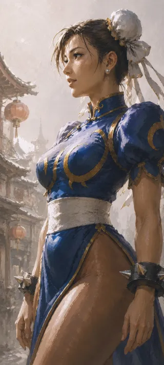 Chun-Li of the Street phone wallpaper