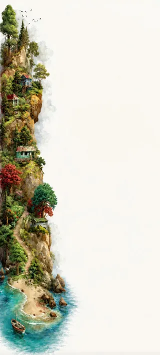 The Vertical Coast phone wallpaper
