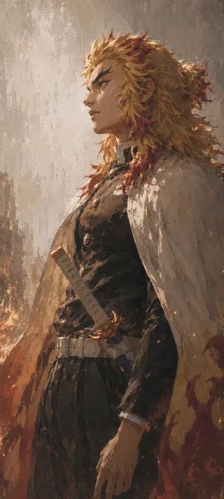 Kyojuro Rengoku in Profile phone wallpaper