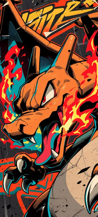 Charizard's Anger phone wallpaper