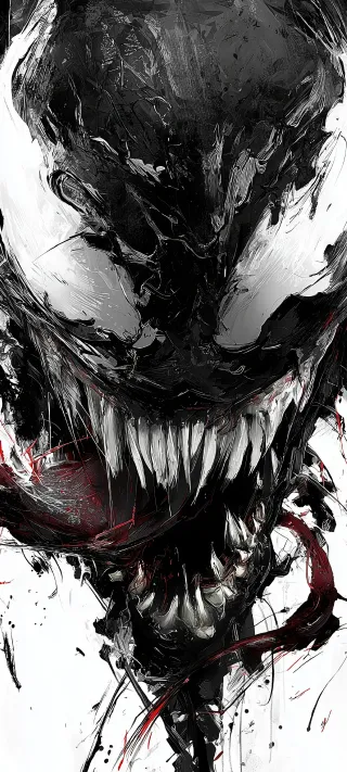 Venom Unmasked phone wallpaper