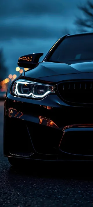 Midnight Blue Coupe phone wallpaper