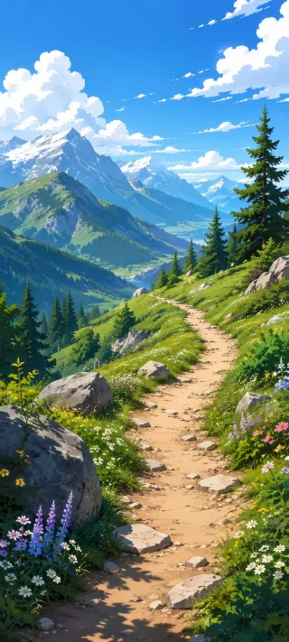 Summer Breezes Over the Highlands phone wallpaper