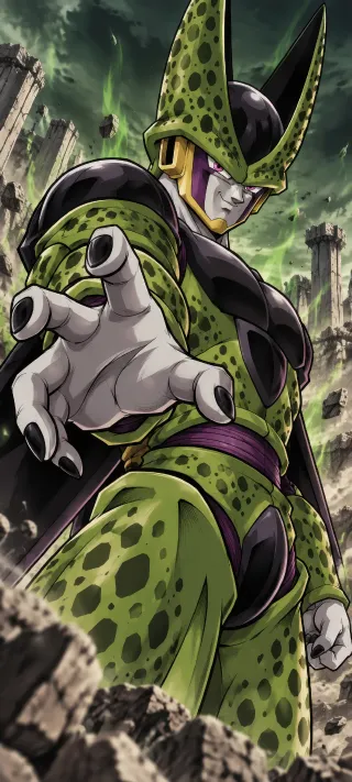 Cell's Perfect Form phone wallpaper