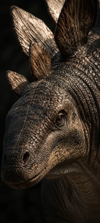 Stegosaurus Close Up phone wallpaper
