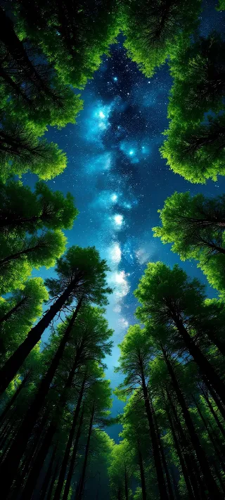 Starlight Canopy phone wallpaper