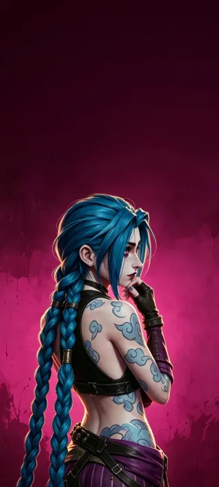 Jinx in Profile phone wallpaper