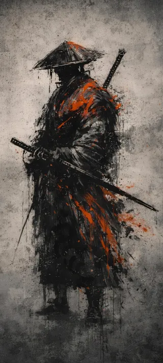 Shadow Samurai phone wallpaper