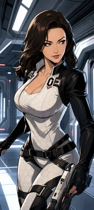 Miranda Lawson in Transit phone wallpaper