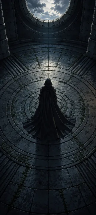 The Hooded Pilgrim phone wallpaper