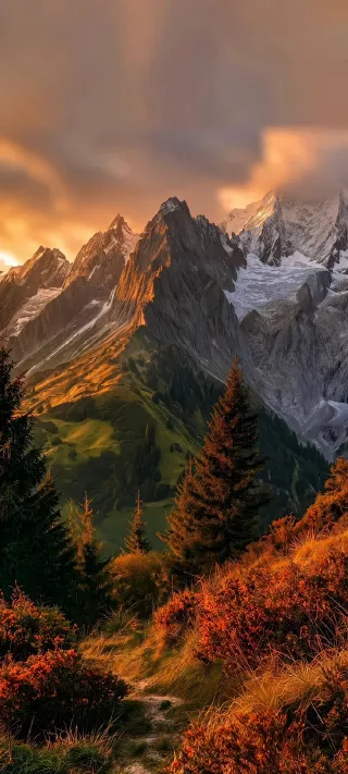 Autumn leaves phone wallpaper
