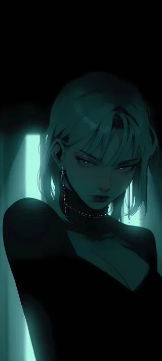 The Silent Chill of a Midnight Shadow phone wallpaper