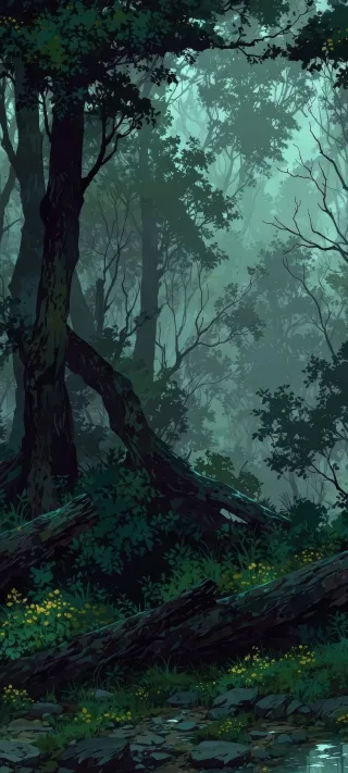 The Emerald Forest Sanctuary phone wallpaper