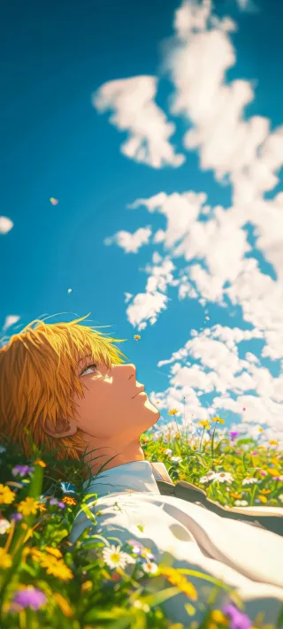 Under the Summer Clouds phone wallpaper