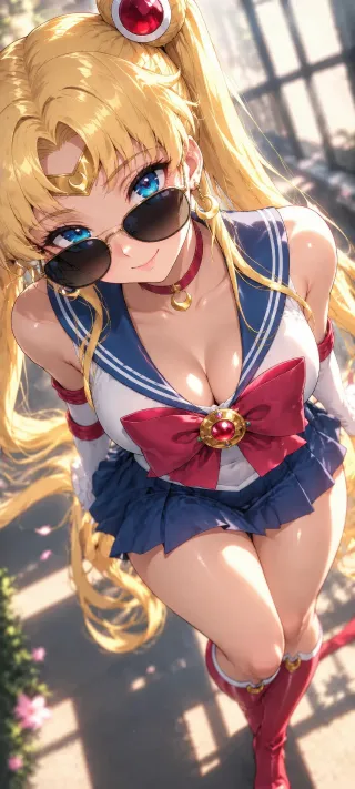 Usagi in Sunlit Shades phone wallpaper