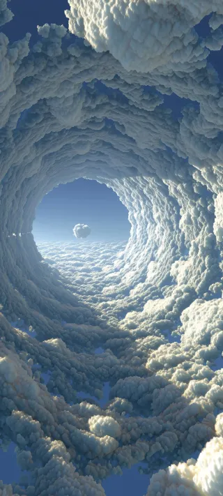 Passage Through the Sky phone wallpaper