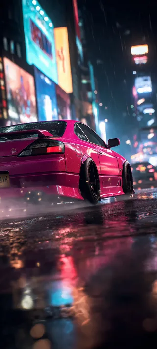 Pink Silvia S15 phone wallpaper