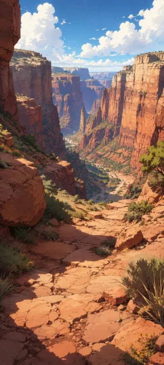 Canyon of Quiet Horizons phone wallpaper