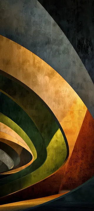 Arc of Amber Light phone wallpaper