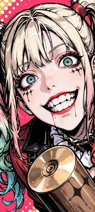 Madness Harley Quinn phone wallpaper