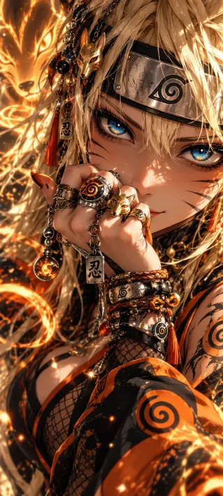 Naruto Uzumaki in Gold phone wallpaper