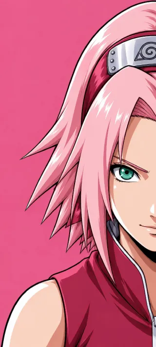 Sakura Haruno Portrait phone wallpaper