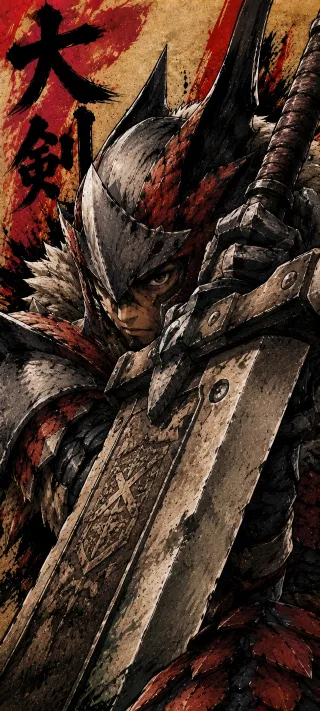 Blade of the Great Hunter phone wallpaper