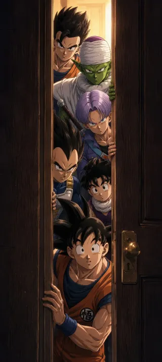 The Dragon Ball Doorway phone wallpaper