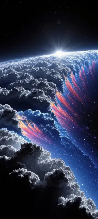 Auroral Edge of Dawn phone wallpaper