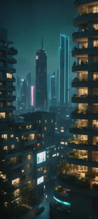Balconies Over Tomorrow phone wallpaper