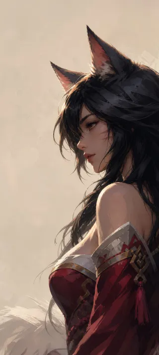 Ahri phone wallpaper