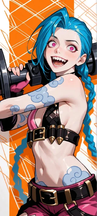 Loose Cannon Jinx phone wallpaper