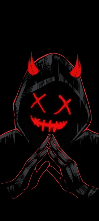 The Horned Mask phone wallpaper
