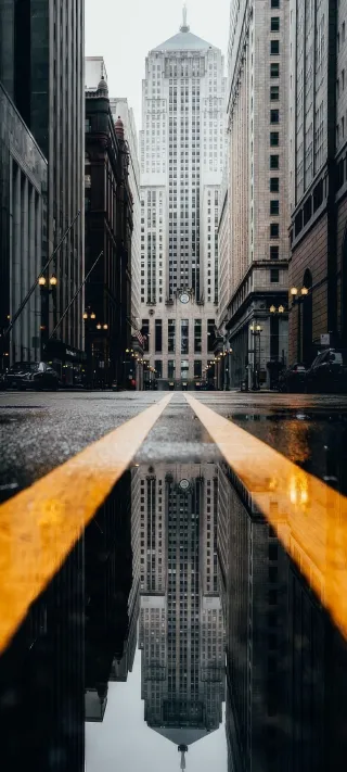 The Inverted City phone wallpaper