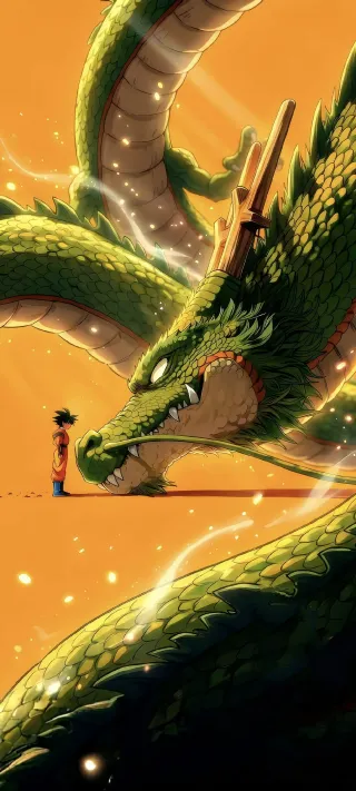 Confronting the Eternal Dragon phone wallpaper