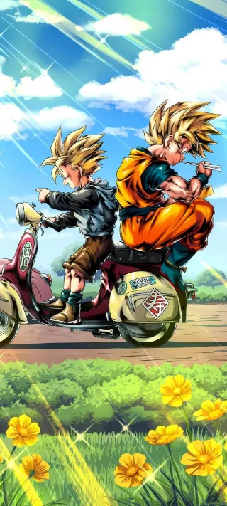 The Father and Son Pitstop phone wallpaper