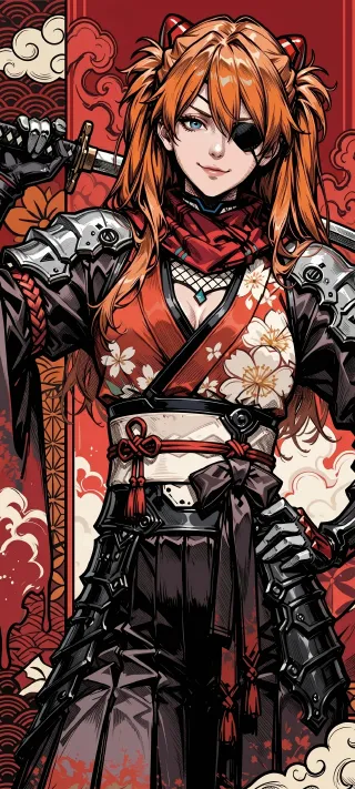 Scarlet Katana Emissary phone wallpaper