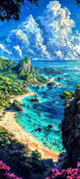 The Emerald Coast Valley phone wallpaper