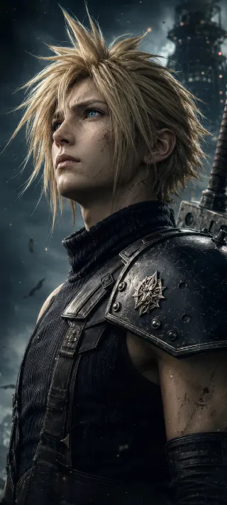 Echoes of Midgar in the Storm phone wallpaper