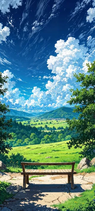 Peace of mind drawing phone wallpaper