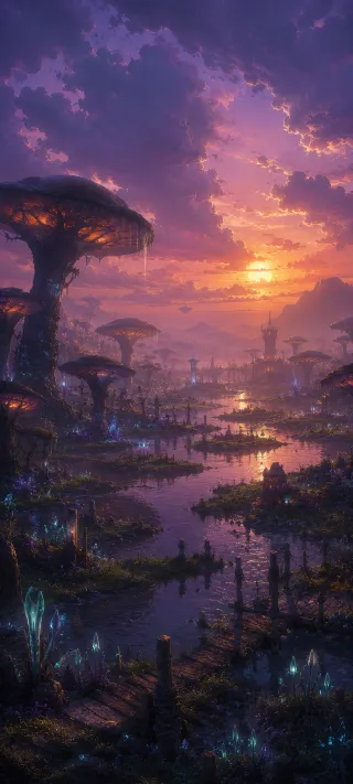 Zangarmarsh Swamp phone wallpaper