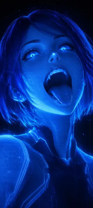 Cortana Bloodthirsty phone wallpaper