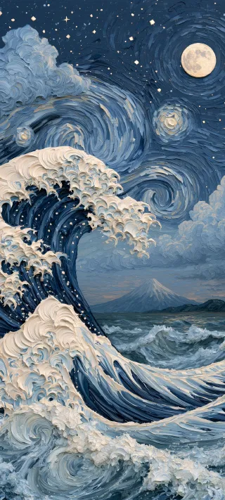 A Sea of Swirling Stars phone wallpaper