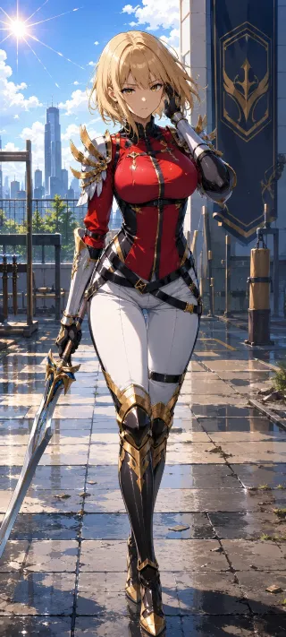 Steel and Scarlet Cha Hae-In phone wallpaper