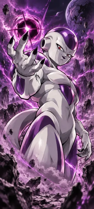 Frieza's Dark Orb phone wallpaper