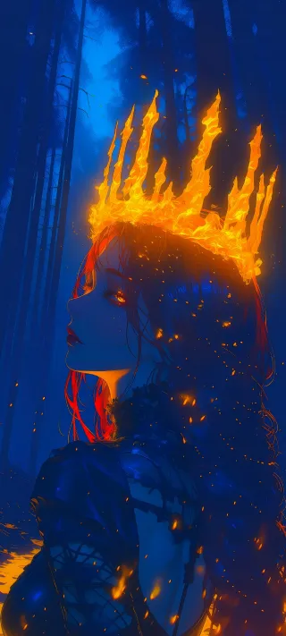 Queen of Fire phone wallpaper